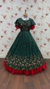 AJD 7864 Girls Wedding Wear Kids Gown Wholesale Market In Surat